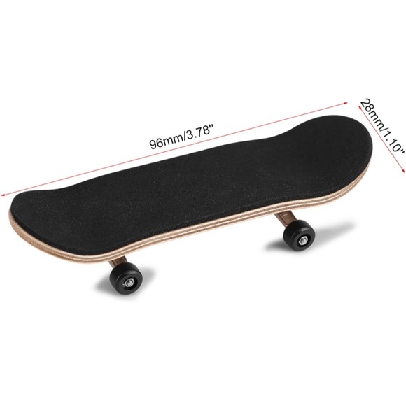 Fingerboard Skateboard, 1Pc Maple Wooden+Alloy Fingerboard Finger Skateboards wi - Picture 4 of 6